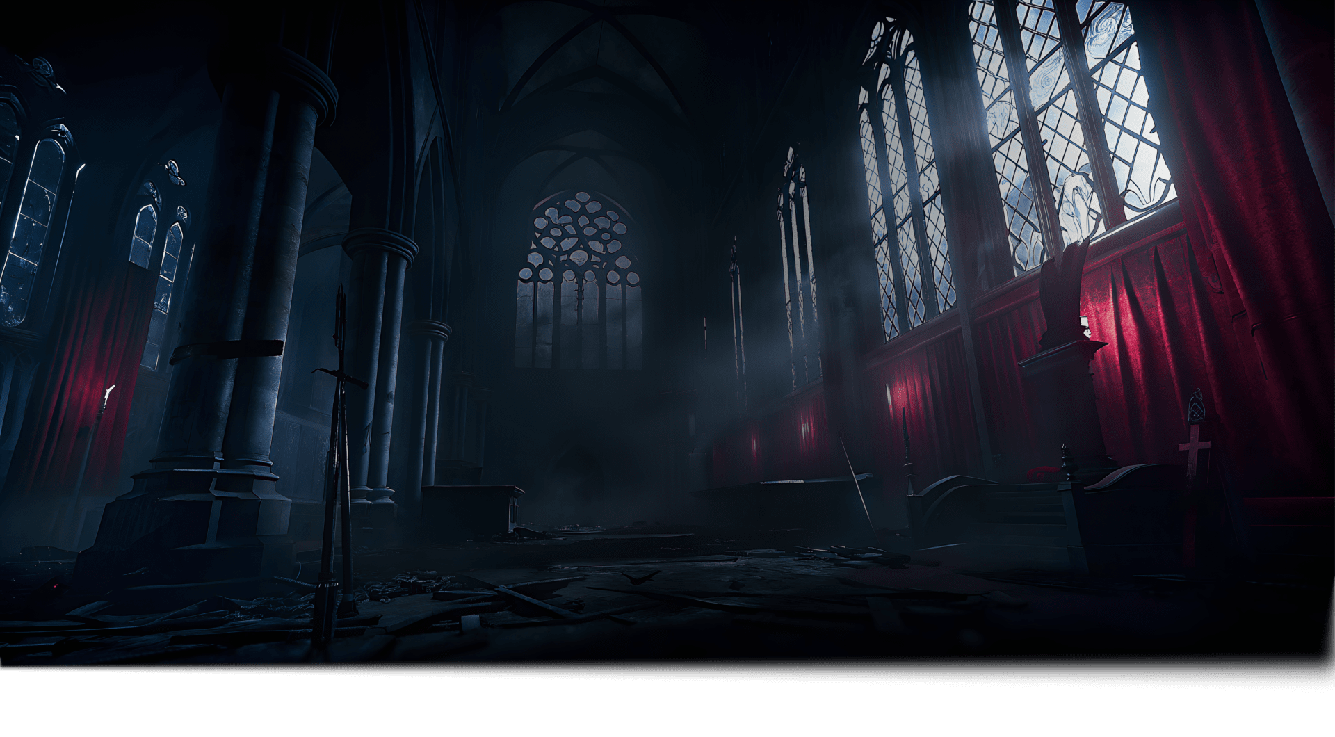 background with church